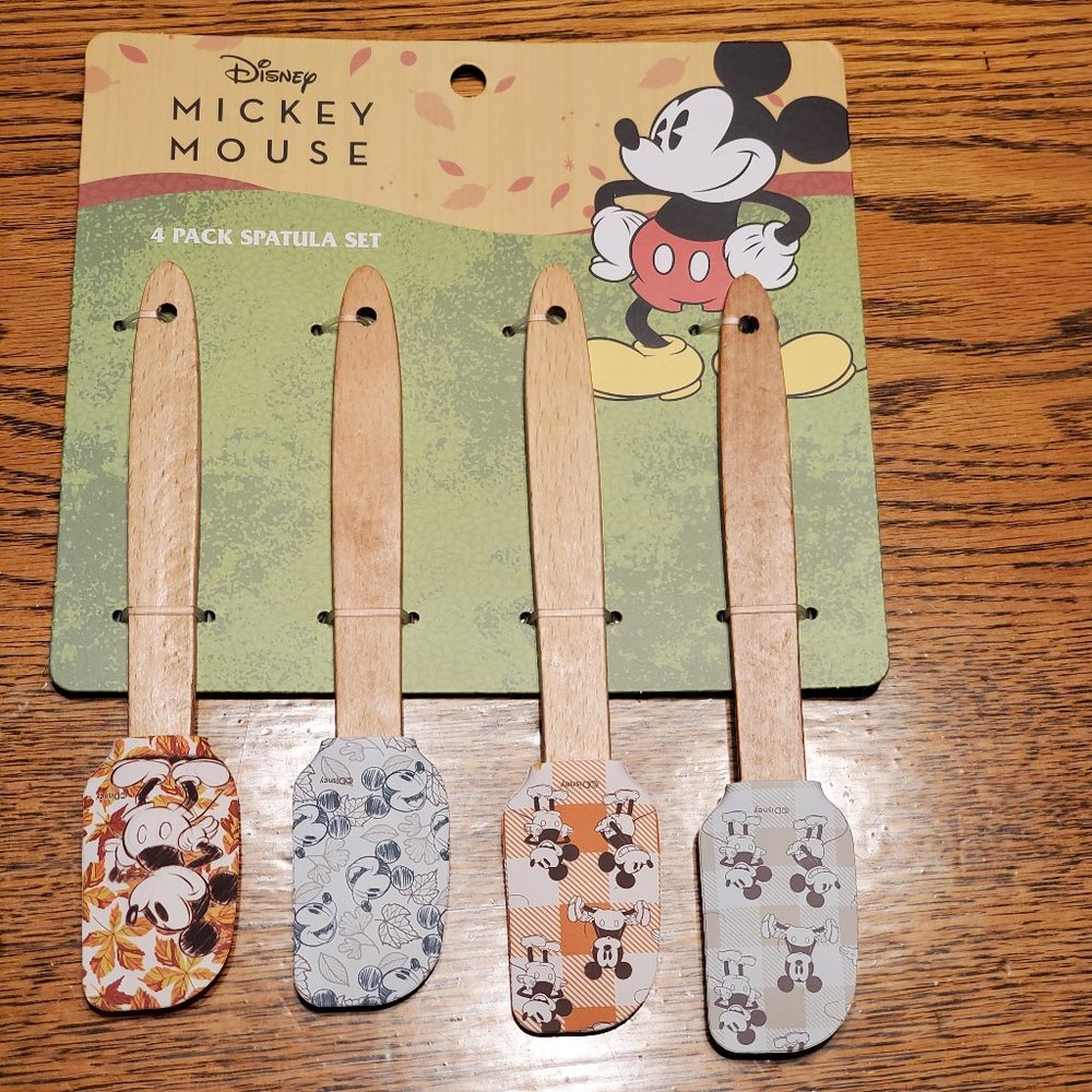Disney Mickey Mouse Spatula Set 8" Mini Silicone